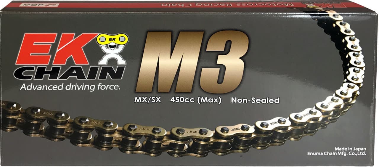 Ek Chain M3 Non-Sealed 520-120L Gold
