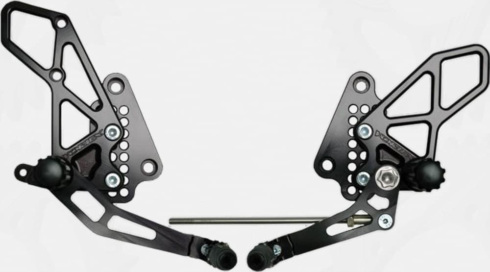 Vortex Rear Set Complete Black Suzuki