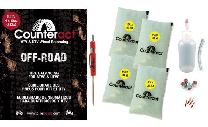 COUNTERACT BEAD KIT (4) 10OZ BAGS CAPS/CORES/VALVE TOOL/BOTTLE