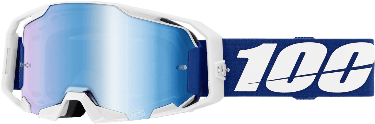 100-PERCENT Armatic Goggle Blue Mirror Blue Lens