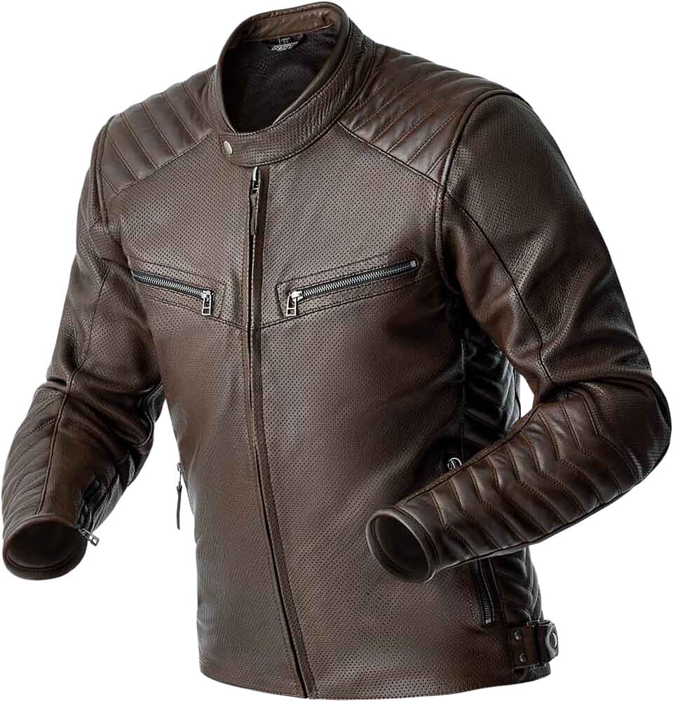 RST Roadster Air D3O Jacket Brown Leather 2XL