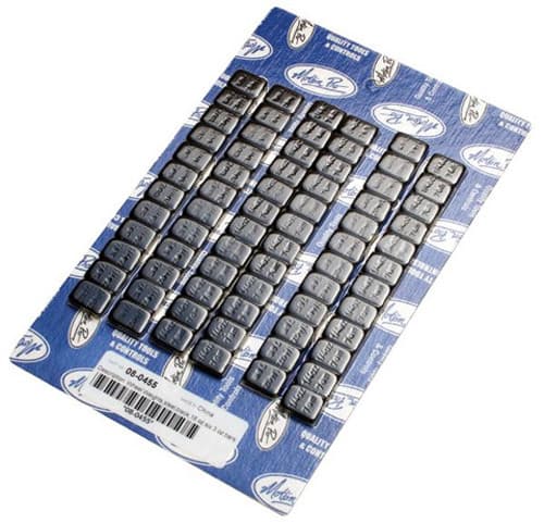 WHEEL WEIGHTS, STEEL BLACK, 18 OZ PACK, 72-1/4 OZ BARS