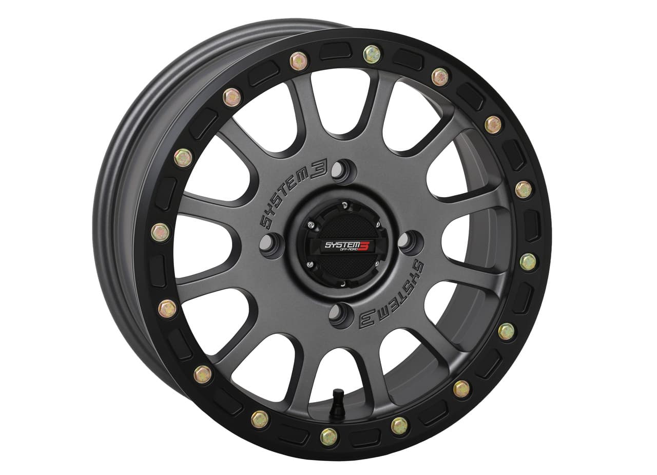 System 3 SB5 Bl Wheel 15X7 5+2 (+38MM) 4/137 Matte Gunmetal Grey