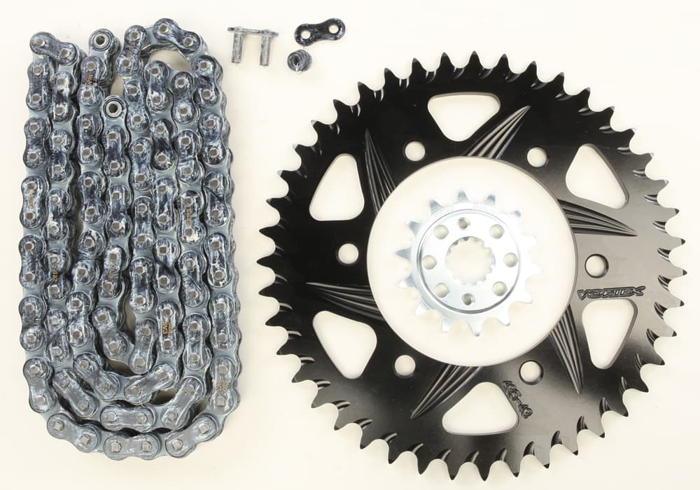Vortex Sprocket/Chain Kit Stl/Alu 14/43T Black SX3 520-106L Black