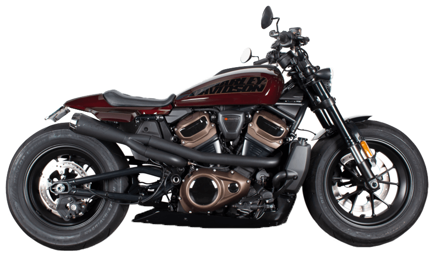 Tbr Comp-S 2-1 Sportster S Black W/Cf End Cap