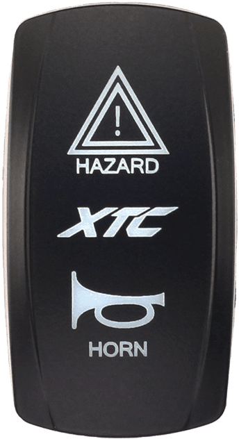 XTC Power Products Dash Switch Rocker Face Xtc Hazard/Horn