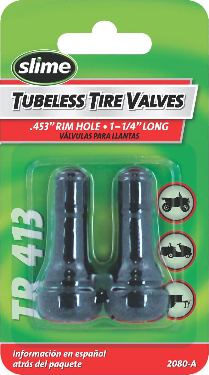 Slime 2/PC Tubeless Valve 1 "