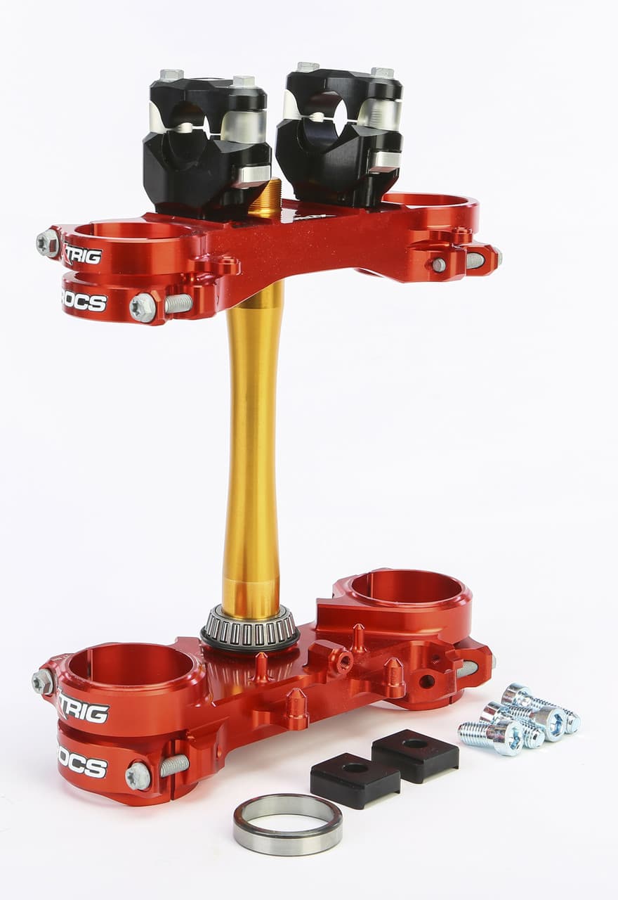 Xtrig Rocs Tech Clamps Red Honda 22MM