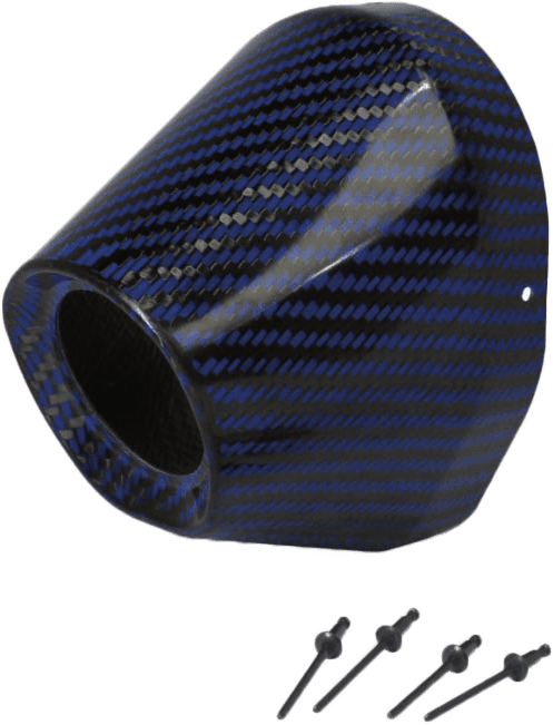 Pro Circuit Carbon End Cap Blue 1 3/4" I.D.