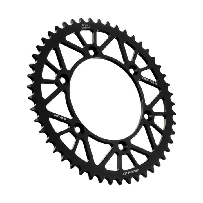 REAR ALLOY SPROCKET BLACK 49-TOOTH