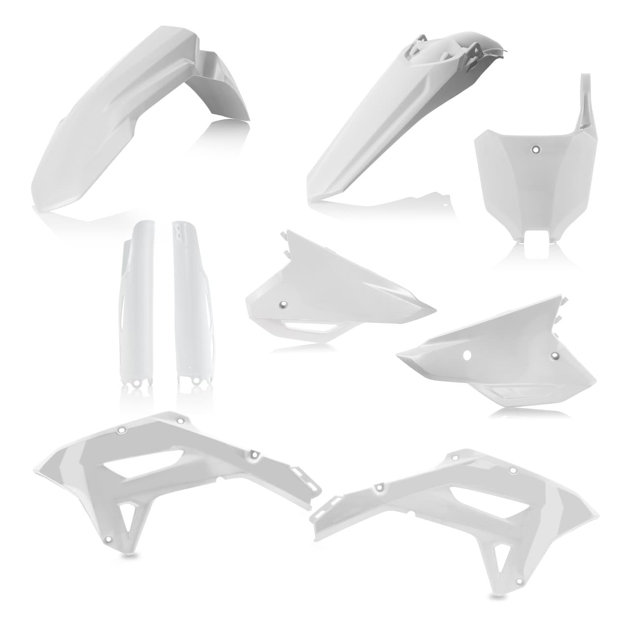 Acerbis Plastic Kit- Full Honda White