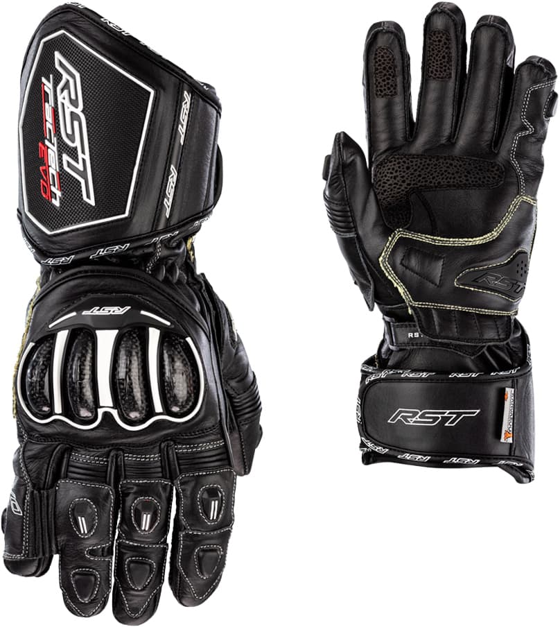 RST Womens Tractech Evo 4 CE Glove Black Leather MD
