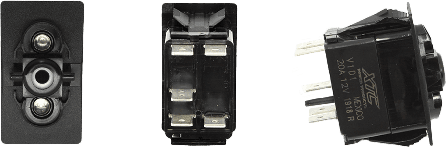 XTC Power Products Dash Switch Body Single Acc Blue/Blue