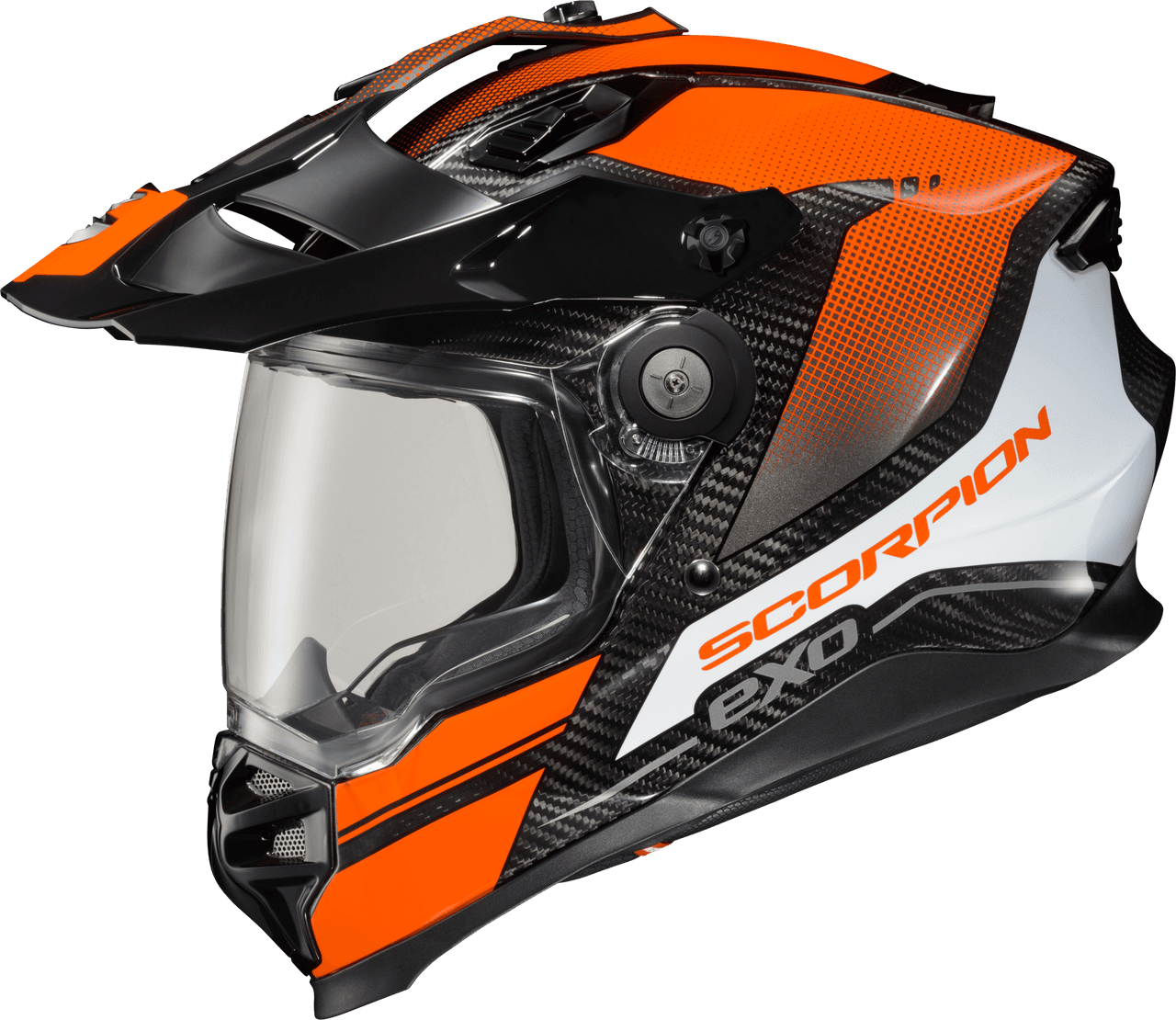 Scorpion Exo XT9000 Carbon Full-Face Helmet Trailhead Orange LG