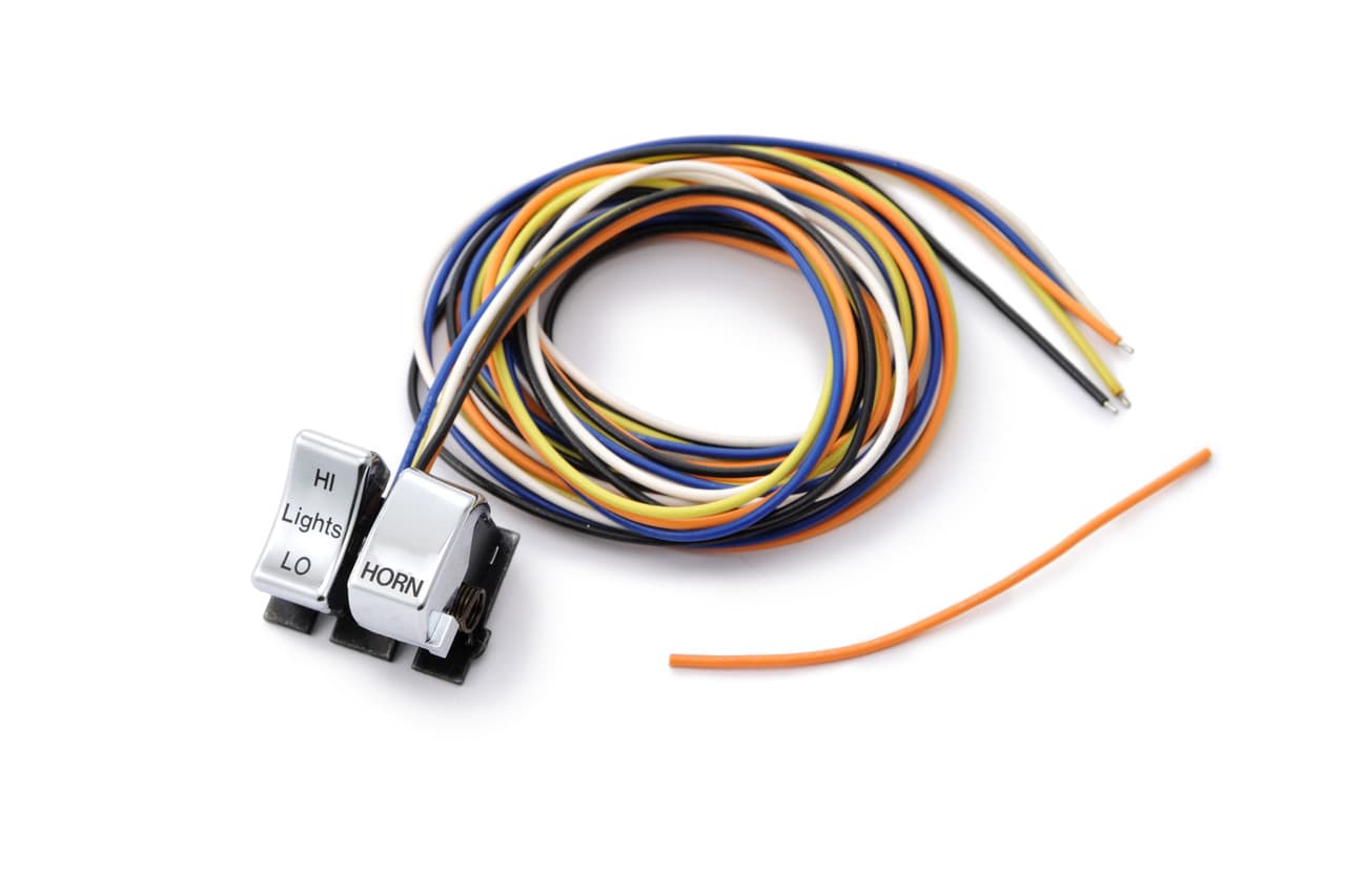 HardDrive Dimmer/Horn Switch Assembly Chrome 82-95