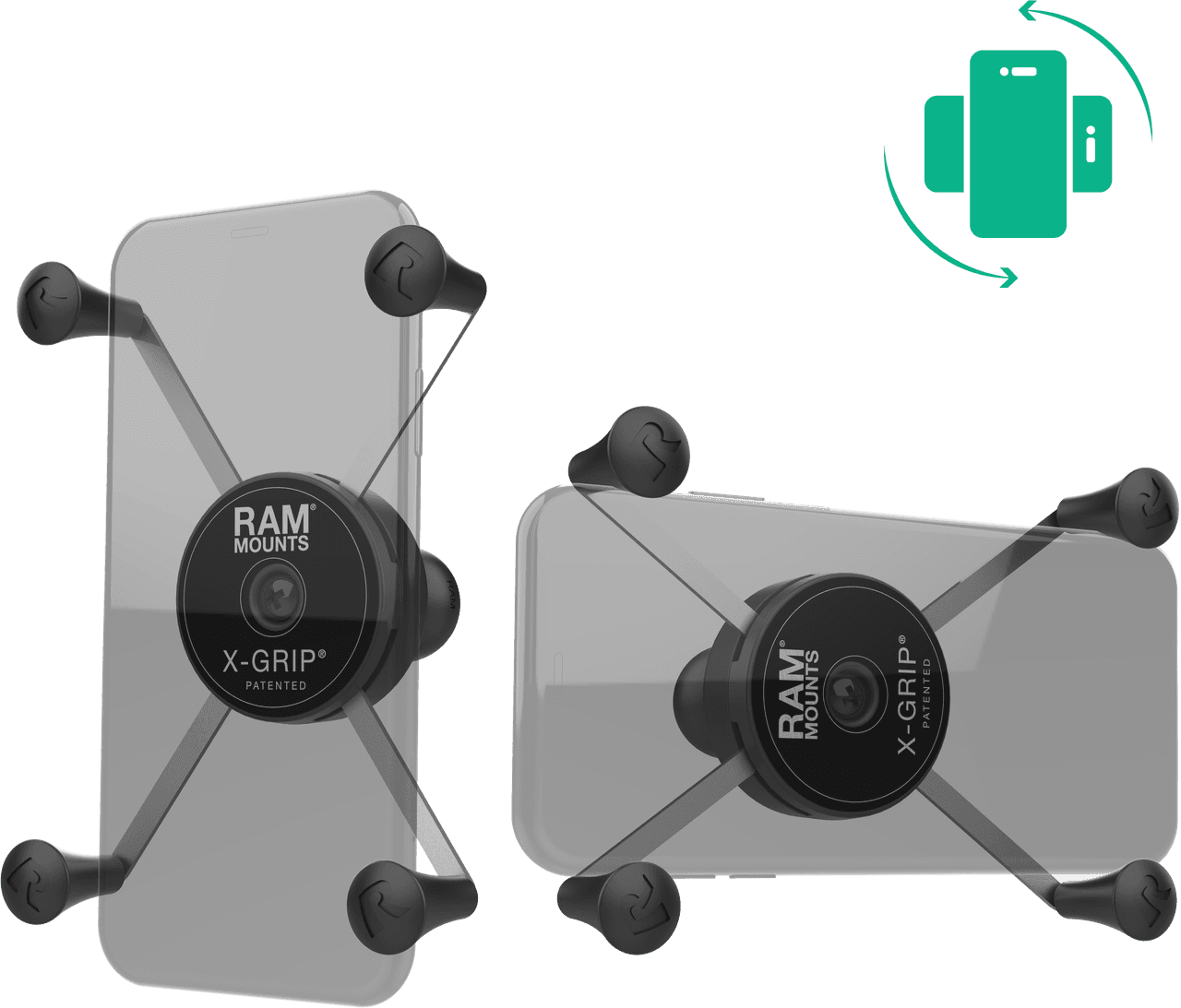 Ram Rotating X-Grip Phone Holder Large W/Ball B Size