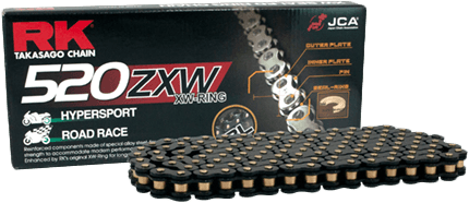 Rk Excel BL520ZXW Drive Chain Black 520 X 120