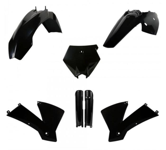 POLISPORT REPLICA PLASTIC KIT,FULL KIT KTM BLACK