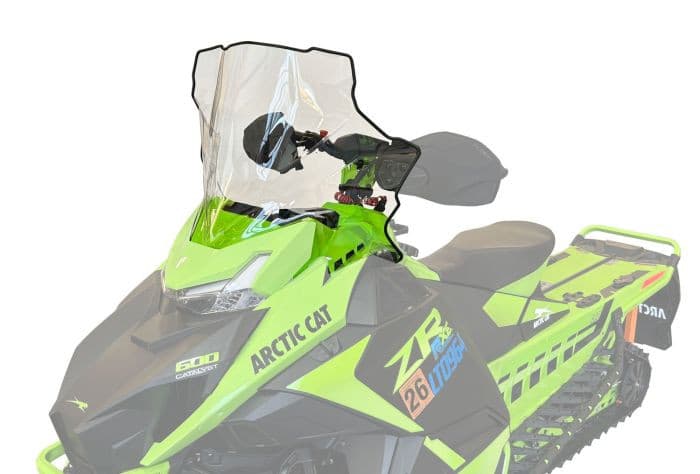 COBRA ARCTIC CAT CATALYST MID 19" CLEAR W/BLACK GRAPICS