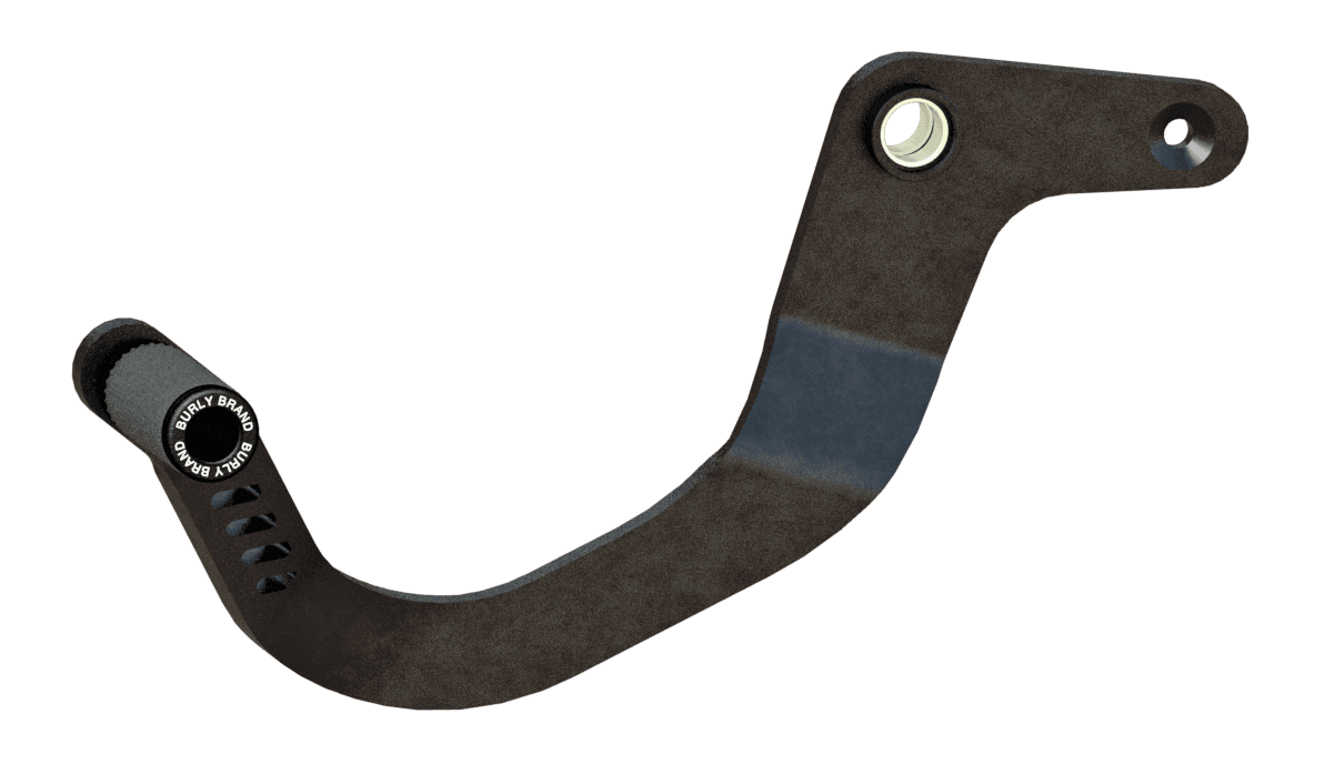 Burly Brand Slash Cut Shift Lever Black