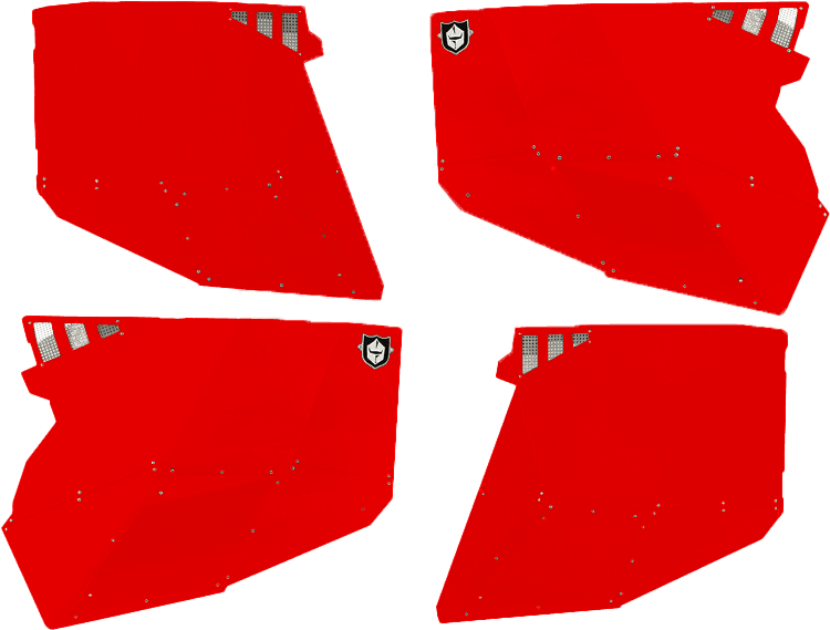 Pro Armor Stealth Door Alluminum Skins Red Polaris