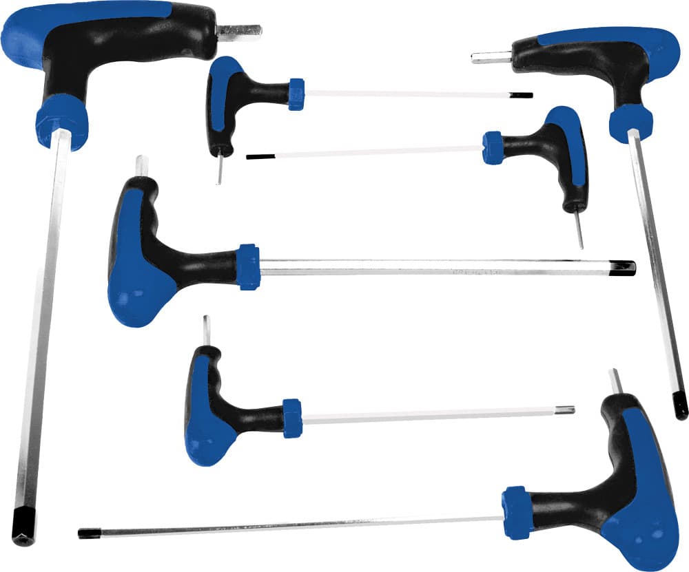 Performance Tool 7 Pc Met T-Handle Set Hex