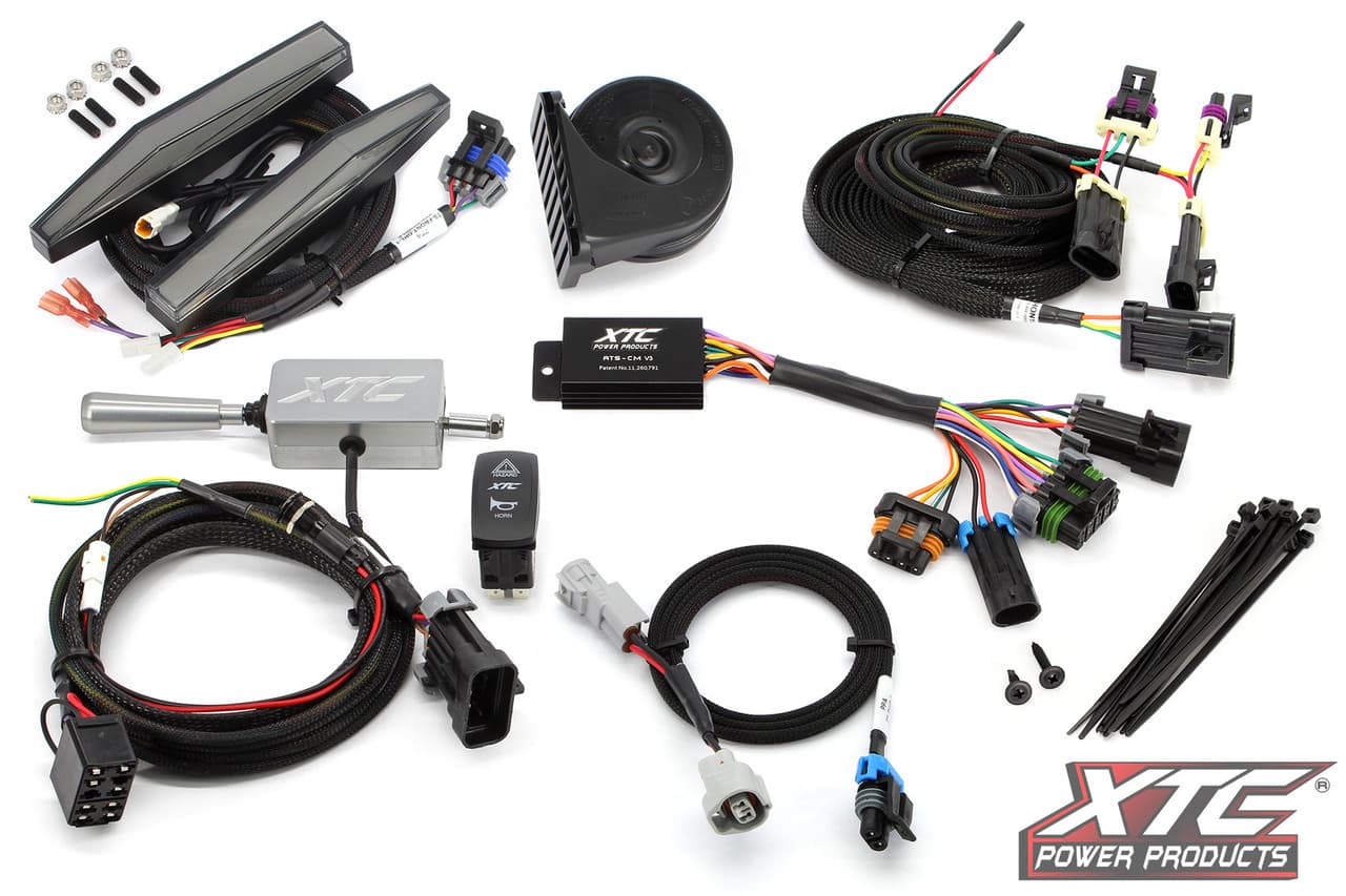 XTC Power Products Auto Turn Signal Kit W/ Billet Lever And Front Drl Lights Honda