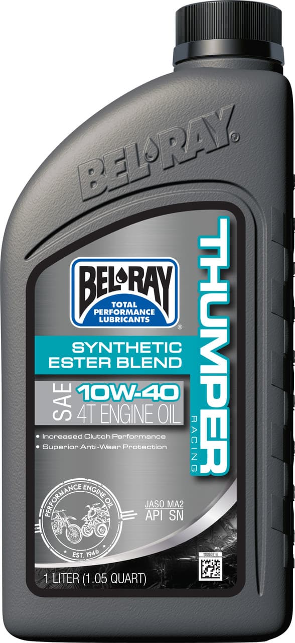 Bel-Ray Thumper Semi-Syn Ester 10W40 1L (12/CASE Sold Each)