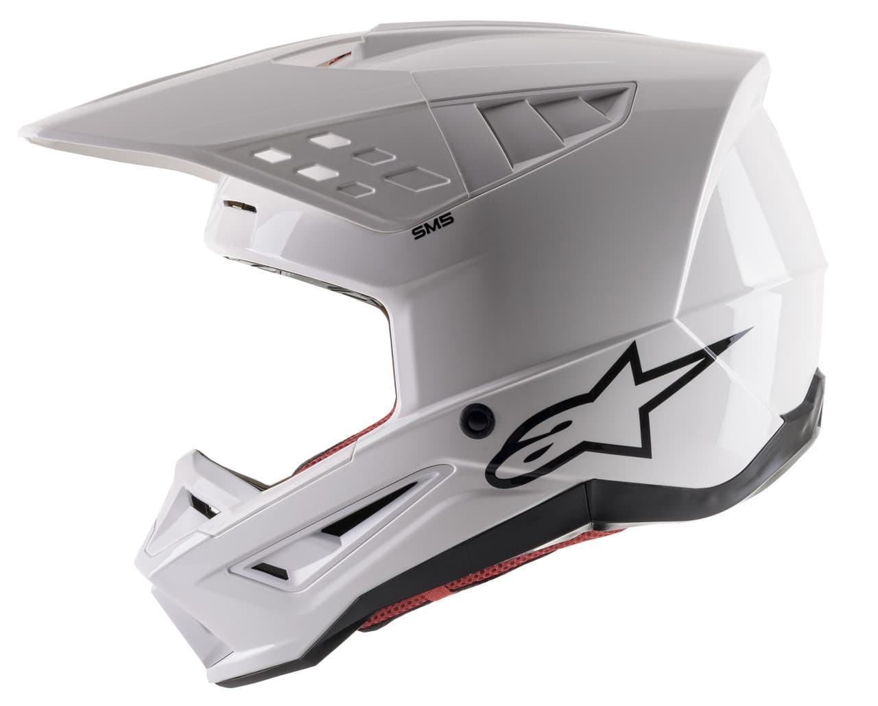 Alpinestars S-M5 Solid Helmet White Glossy MD