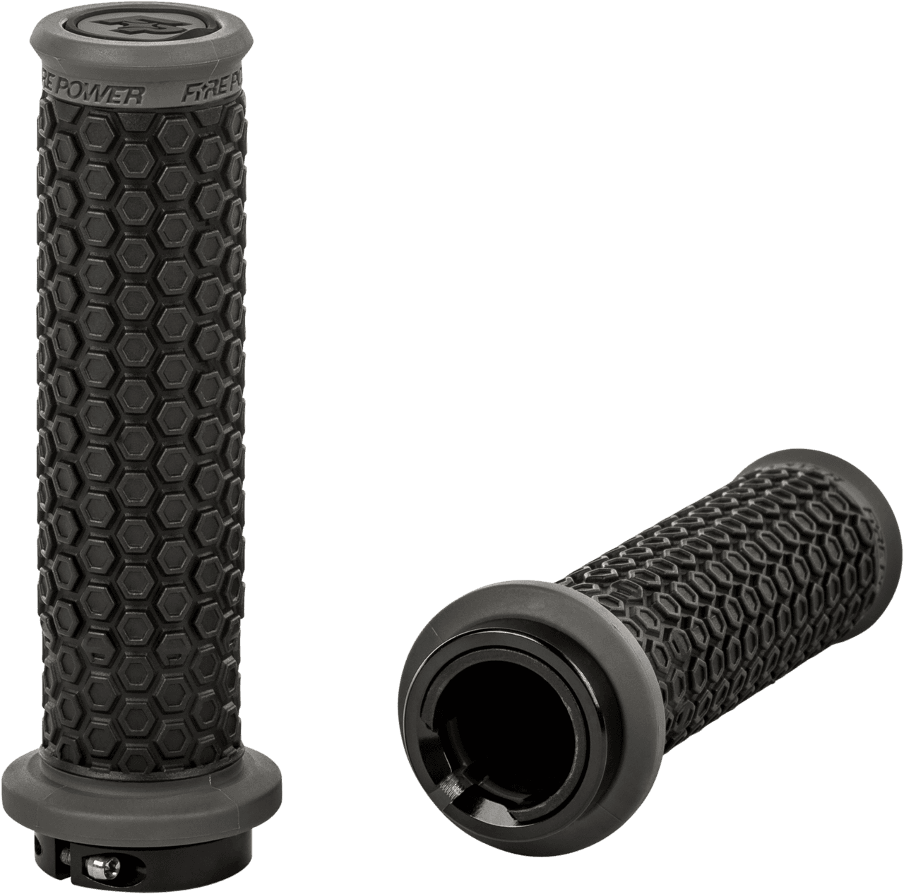 Fire Power Pilot ATV Lock-On Grips Black/Gray