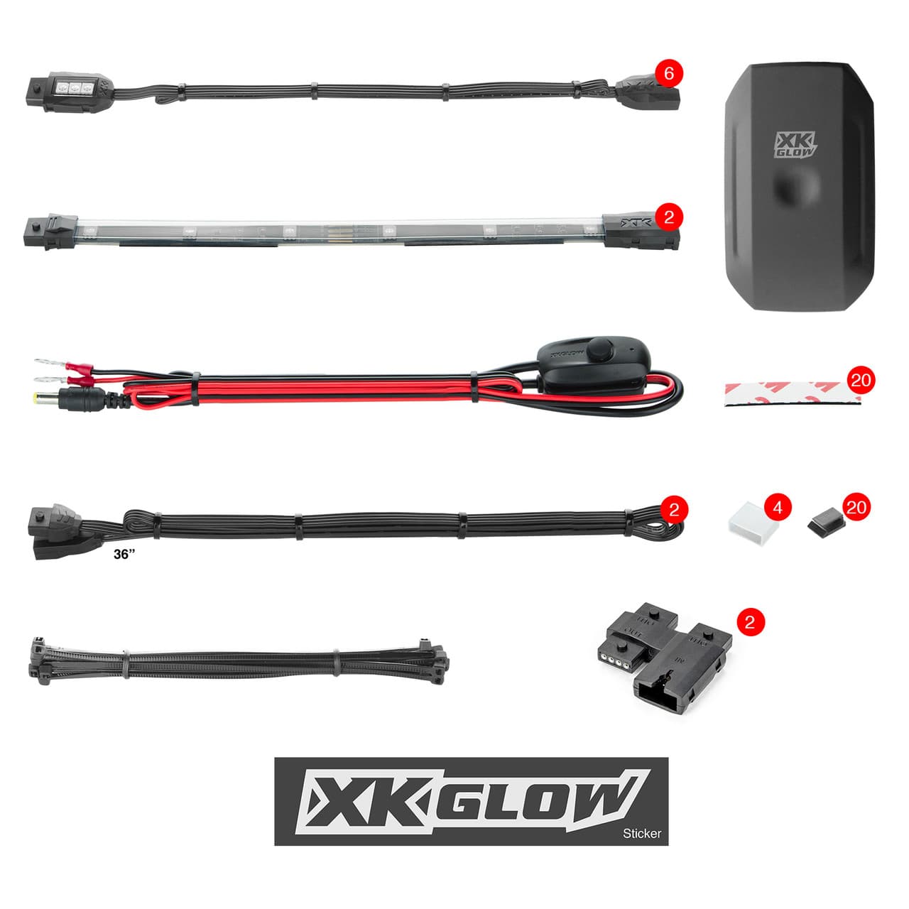 Xk Glow Mini Accent Light App Kit 8PC