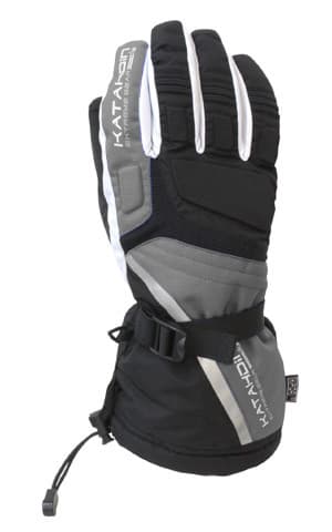 KATAHDIN GEAR CYCLONE SNOWMOBILE GLOVE, GREY-XS