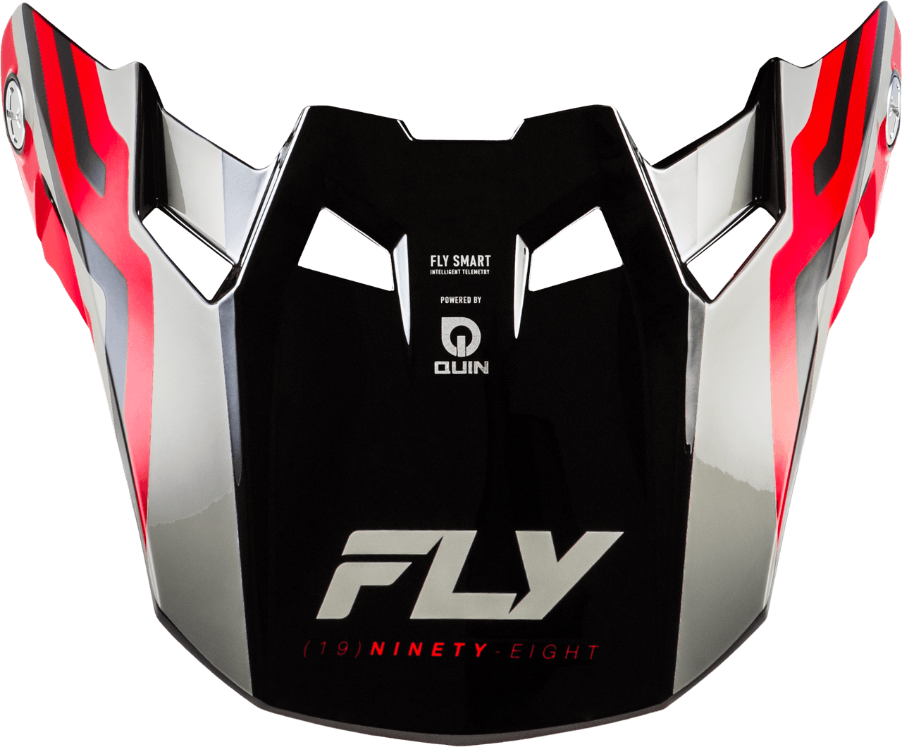 Fly Racing Formula S Carbon Byte Visor Red Carbon/Red/Grey MD/LG