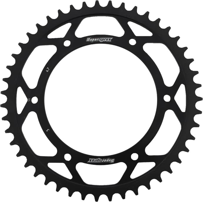 Supersprox Rear Sprocket Steel 47T-520 Black Apr/BMW