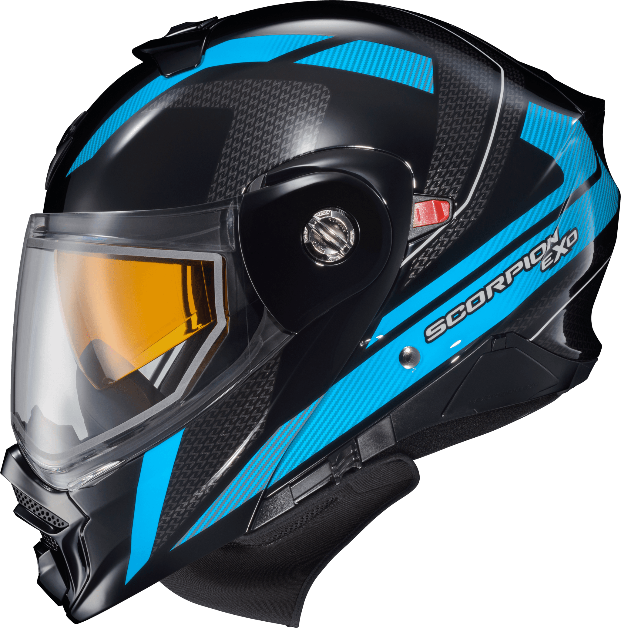 Scorpion Exo EXO-AT960 Cold Weather Helmet Hicks Light Blue SM (Electric)