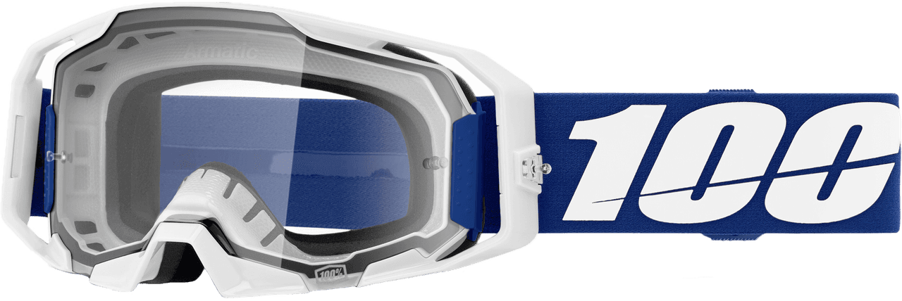 100-PERCENT Armatic Goggle Blue Clear Lens