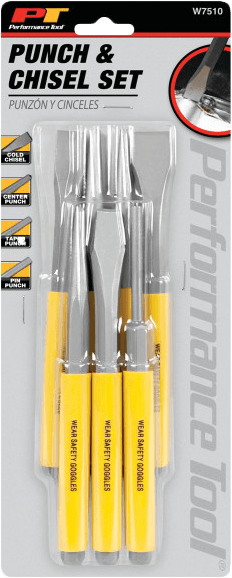 Performance Tool 7 Pc Punch / Chisel Set