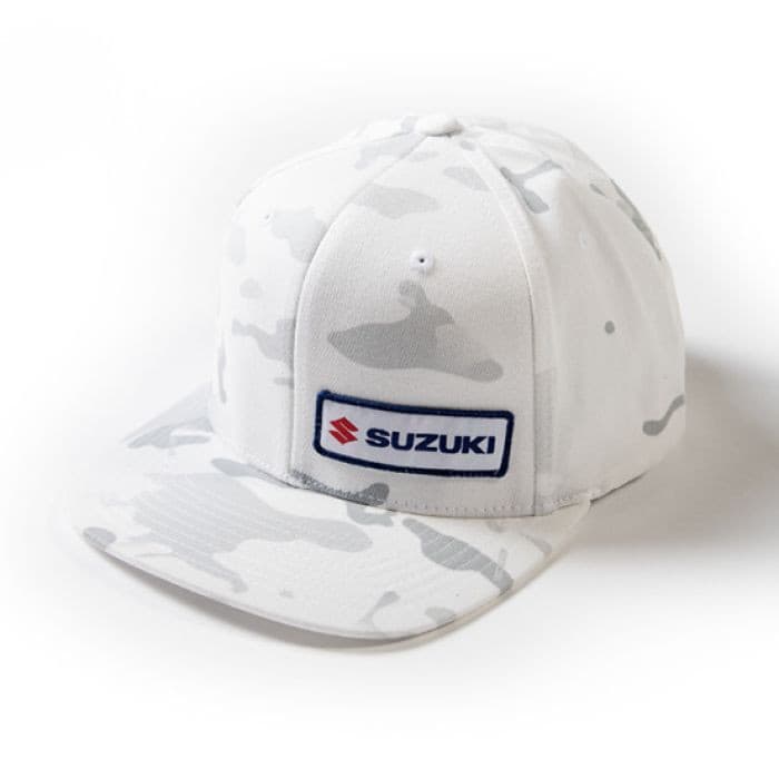 FACTORY EFFEX SUZUKI CAMO SNAPBACK HAT / WHITE