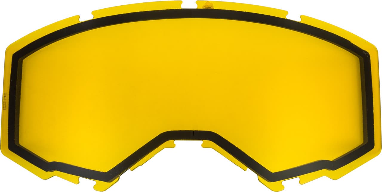 Fly Racing Dual Lens Without Vents Adult Yellow