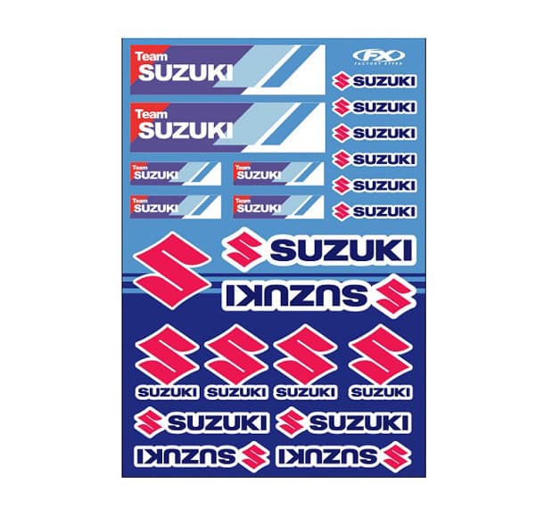 FACTORY EFFEX SUZUKI OEM STICKER SHEETS SUZUKI RACING