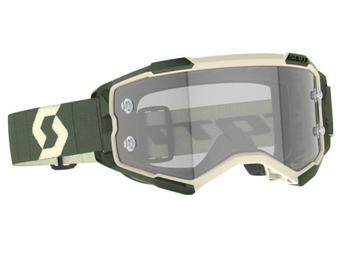 Scott Fury Ls Goggle Kaki Green Ls Grey Works