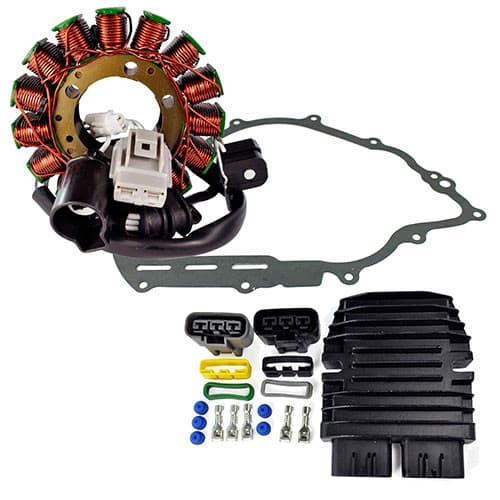 RMSTATOR KIT STATOR + MOSFET VOLTAGE REG REC + CRANKCASE GASK