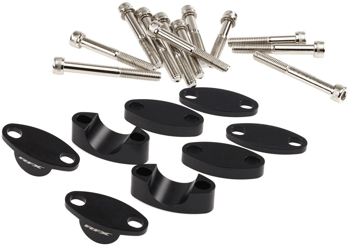 RFX Handlebar Riser Kit 7/8" Black 25MM/30MM/35MM/40MM