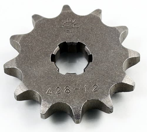 FRONT CS SPROCKET STEEL 12T-428 HYO/SUZ/YAM