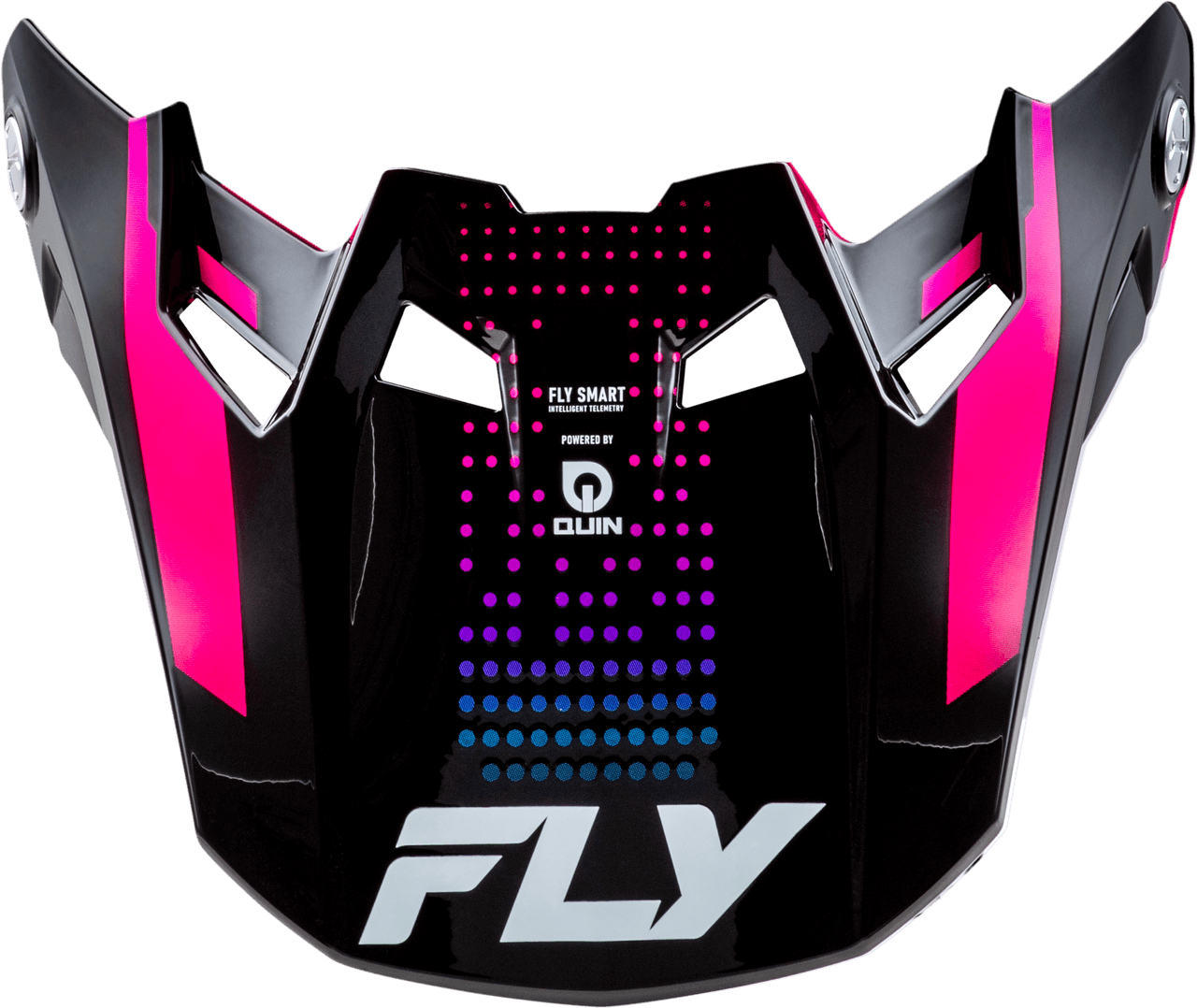 Fly Racing Formula S Carbn Protocol Visor Black Carbon/Blue/Pink YL/SM