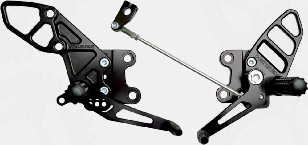 Vortex Rear Set Complete Black Kawasaki