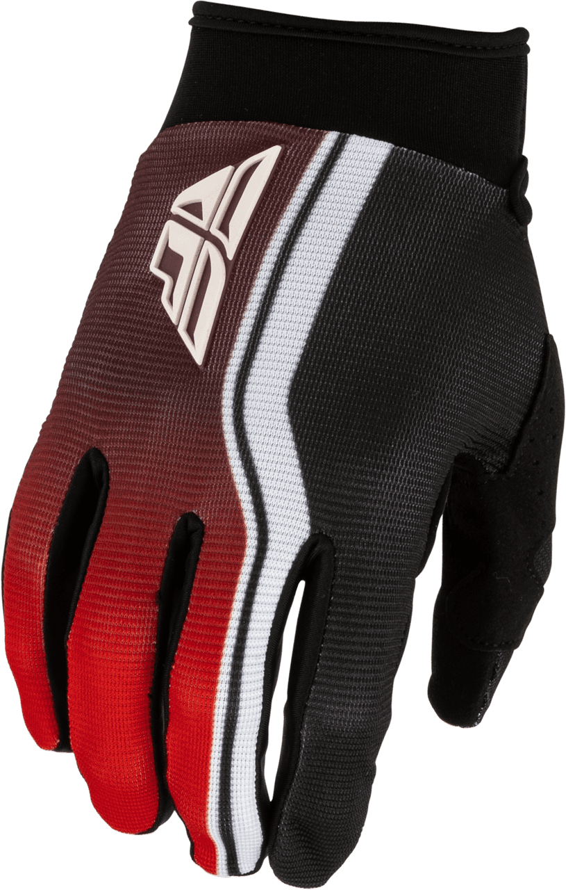 Fly Racing Youth F-16 Raze Gloves Black/Red/White YL