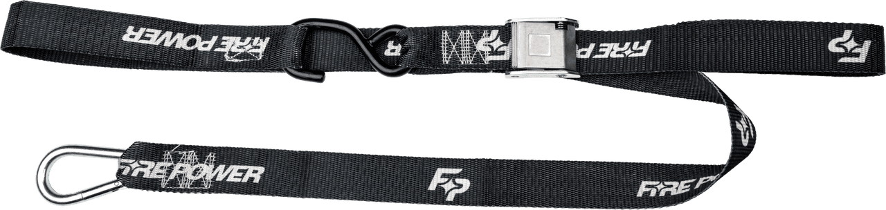 Fire Power 1.5" Tie-Down Soft-Tie Black 2/Pack