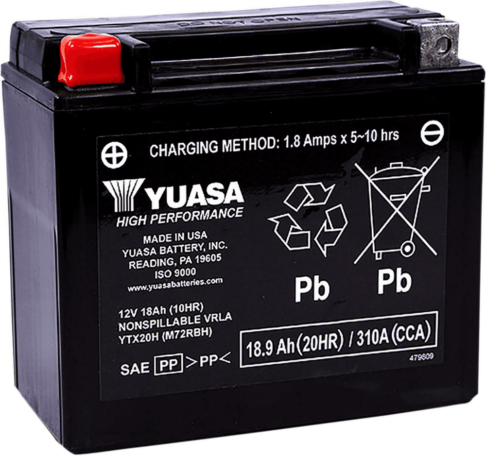 Yuasa Battery YTX20H Sealed Factory Activated