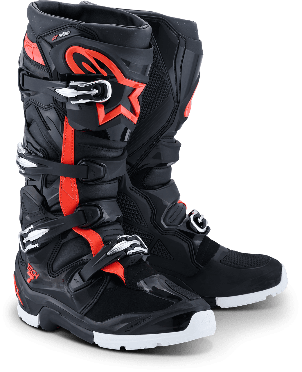 Alpinestars Tech 7 Enduro Drystar Black/Red Fluo/White 8